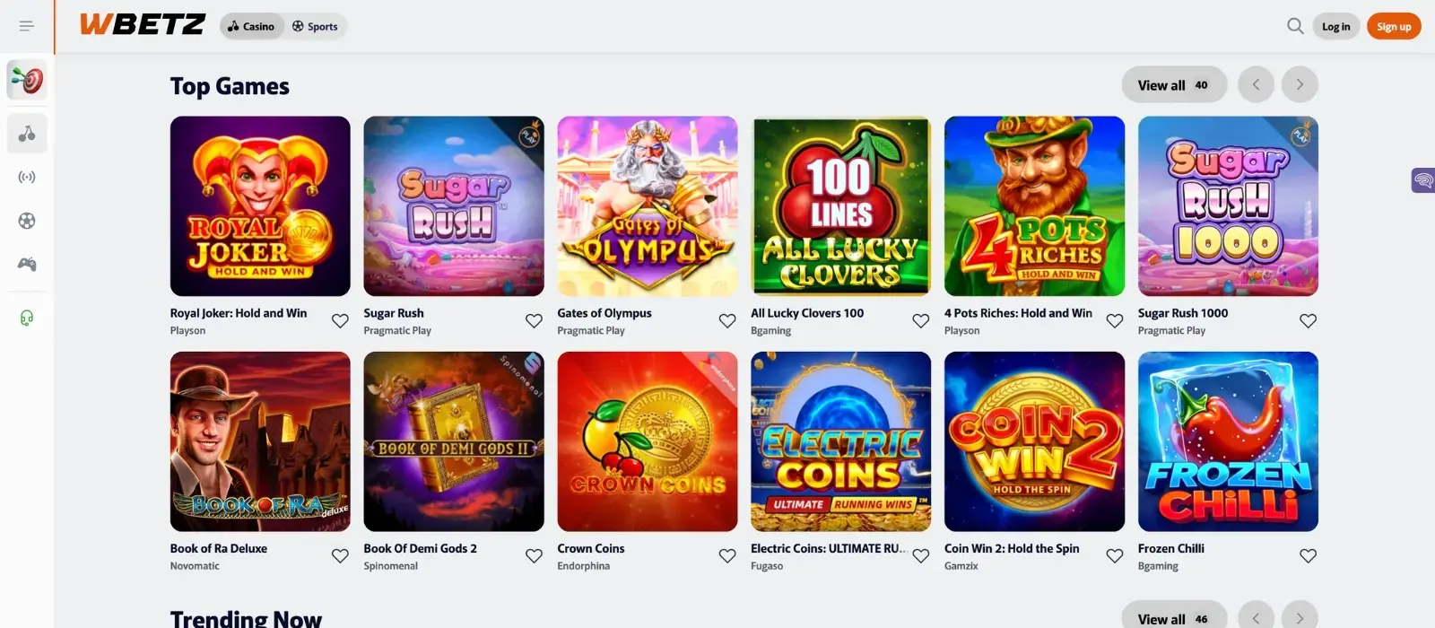 Speel bij WBetz Casino image 2